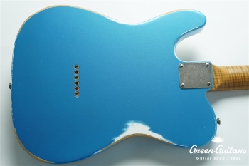 Model T. #198 Multi Layer Heavy Aged - Lake Placid Blue over White with Silver