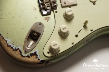 XSC-2 - Vintage Ice Blue Metalic over 3 Tone Burst / Heavy Aged / Master Grade Flame Maple Neck