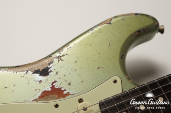 XSC-2 - Vintage Ice Blue Metalic over 3 Tone Burst / Heavy Aged / Master Grade Flame Maple Neck