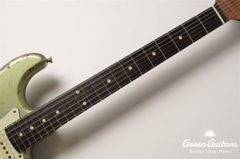 XSC-2 - Vintage Ice Blue Metalic over 3 Tone Burst / Heavy Aged / Master Grade Flame Maple Neck