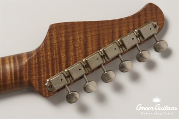 XSC-2 - Vintage Ice Blue Metalic over 3 Tone Burst / Heavy Aged / Master Grade Flame Maple Neck