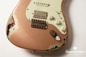 XSC-2 - Shoreline Gold over 3 Tone Burst / Heavy Aged / Master Grade Flame Maple Neck (Gloss Lacquer)