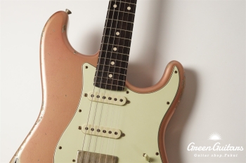 XSC-2 - Shoreline Gold over 3 Tone Burst / Heavy Aged / Master Grade Flame Maple Neck (Gloss Lacquer)