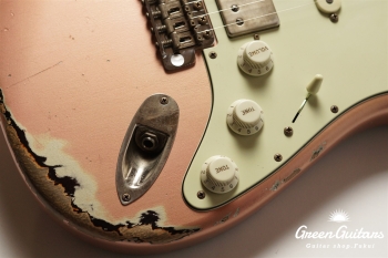 XSC-2 - Shoreline Gold over 3 Tone Burst / Heavy Aged / Master Grade Flame Maple Neck (Gloss Lacquer)