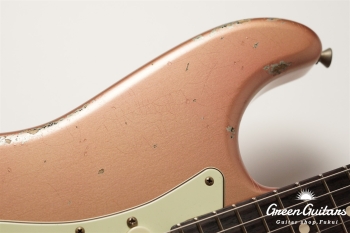 XSC-2 - Shoreline Gold over 3 Tone Burst / Heavy Aged / Master Grade Flame Maple Neck (Gloss Lacquer)