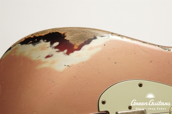 XSC-2 - Shoreline Gold over 3 Tone Burst / Heavy Aged / Master Grade Flame Maple Neck (Gloss Lacquer)