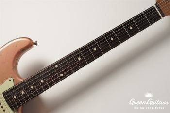 XSC-2 - Shoreline Gold over 3 Tone Burst / Heavy Aged / Master Grade Flame Maple Neck (Gloss Lacquer)