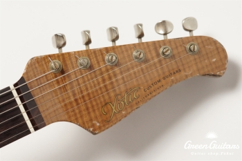 XSC-2 - Shoreline Gold over 3 Tone Burst / Heavy Aged / Master Grade Flame Maple Neck (Gloss Lacquer)