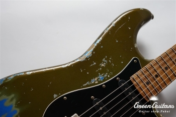 XSC-2 - Olive Drab over Lake Placid Blue / Heavy Aged / Alder / Master Grade Flame Maple