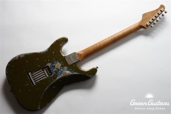 XSC-2 - Olive Drab over Lake Placid Blue / Heavy Aged / Alder / Master Grade Flame Maple