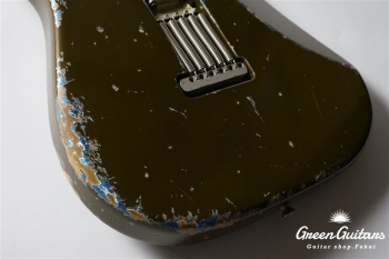 XSC-2 - Olive Drab over Lake Placid Blue / Heavy Aged / Alder / Master Grade Flame Maple