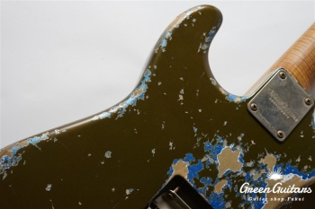 XSC-2 - Olive Drab over Lake Placid Blue / Heavy Aged / Alder / Master Grade Flame Maple