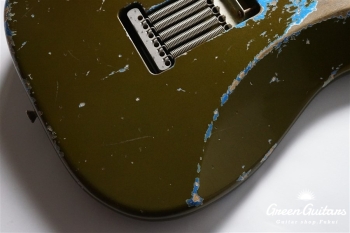 XSC-2 - Olive Drab over Lake Placid Blue / Heavy Aged / Alder / Master Grade Flame Maple