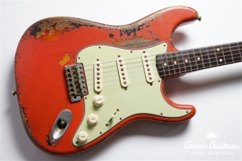MBS 1960 Stratocaster Heavy Relic by Dale Wilson - Fiesta Red Over 3TS