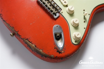 MBS 1960 Stratocaster Heavy Relic by Dale Wilson - Fiesta Red Over 3TS