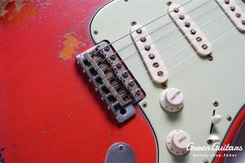 MBS 1960 Stratocaster Heavy Relic by Dale Wilson - Fiesta Red Over 3TS