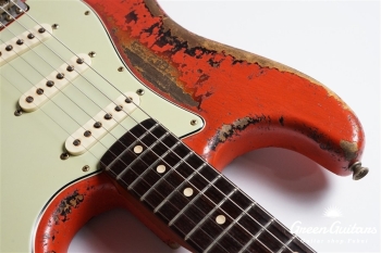 MBS 1960 Stratocaster Heavy Relic by Dale Wilson - Fiesta Red Over 3TS