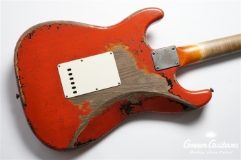 MBS 1960 Stratocaster Heavy Relic by Dale Wilson - Fiesta Red Over 3TS