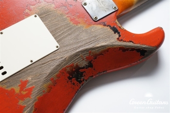 MBS 1960 Stratocaster Heavy Relic by Dale Wilson - Fiesta Red Over 3TS