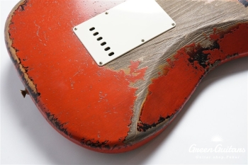 MBS 1960 Stratocaster Heavy Relic by Dale Wilson - Fiesta Red Over 3TS