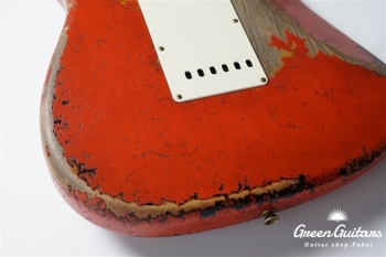 MBS 1960 Stratocaster Heavy Relic by Dale Wilson - Fiesta Red Over 3TS