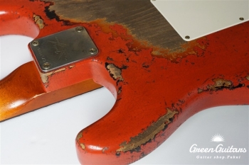 MBS 1960 Stratocaster Heavy Relic by Dale Wilson - Fiesta Red Over 3TS