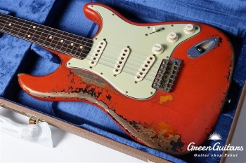 MBS 1960 Stratocaster Heavy Relic by Dale Wilson - Fiesta Red Over 3TS