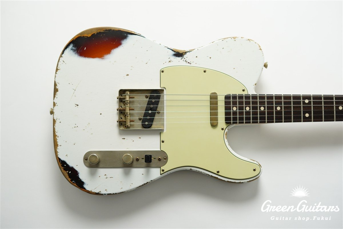 XTC-1 - Olympic White over 3 Tone Burst / Heavy Aged / Alder