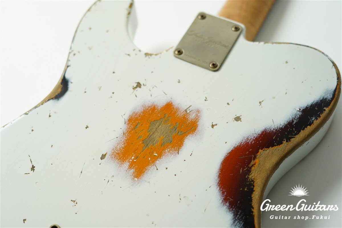 XTC-1 - Olympic White over 3 Tone Burst / Heavy Aged / Alder