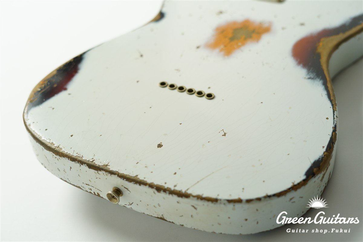 XTC-1 - Olympic White over 3 Tone Burst / Heavy Aged / Alder