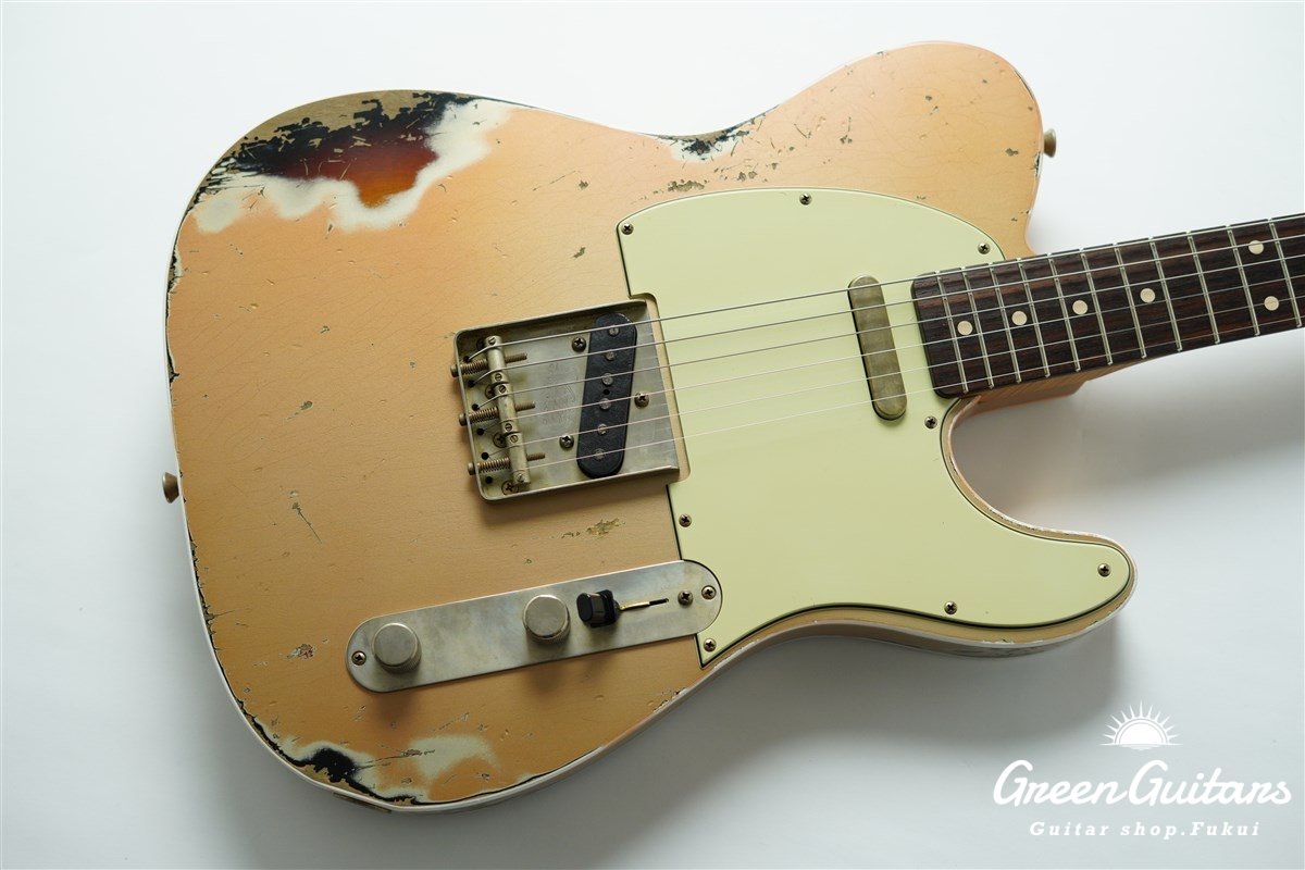 XTC-1 - Shoreline Gold over 3Tone Burst / Heavy Aged / Alder / Master Grade Flame Maple