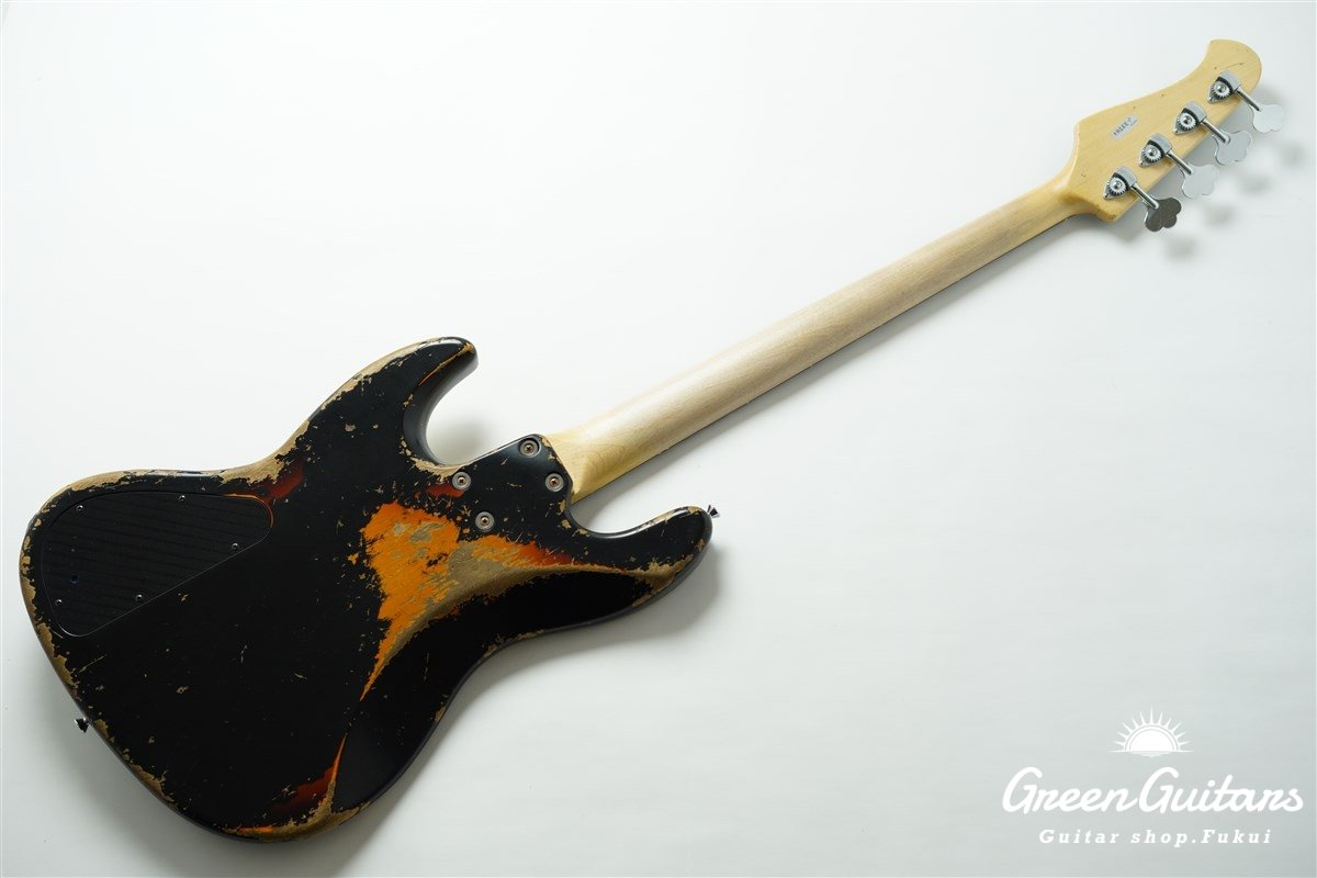 XJ-1T 4st - Black over 3 Tone Burst / Heavy Aged / Alder / R