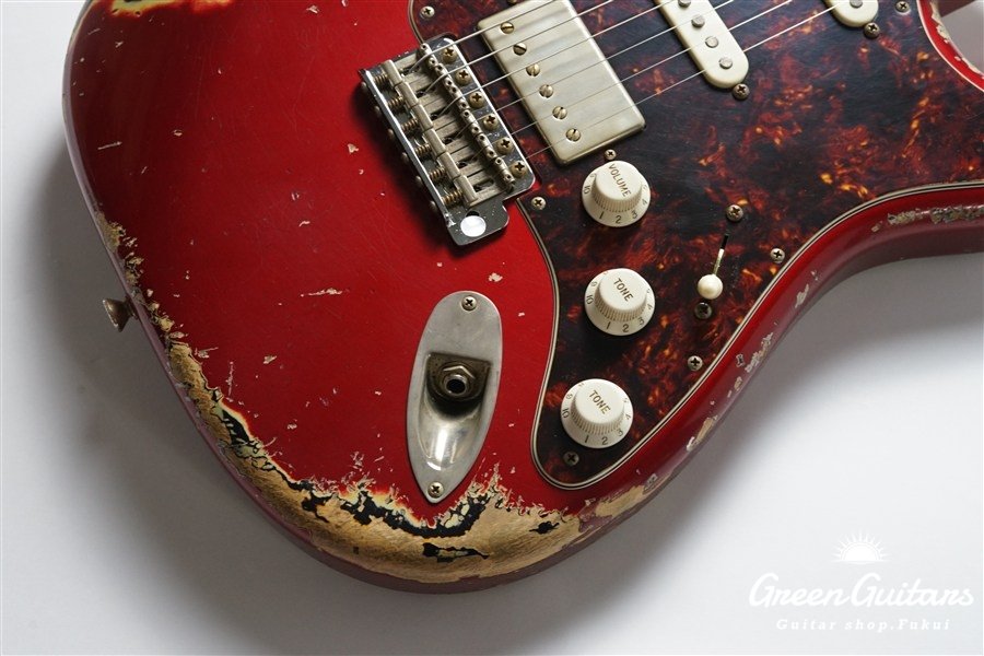 XSC-2 - Dark Candy Apple Red over 3 Tone Sunburst / Heavy Aged / Alder