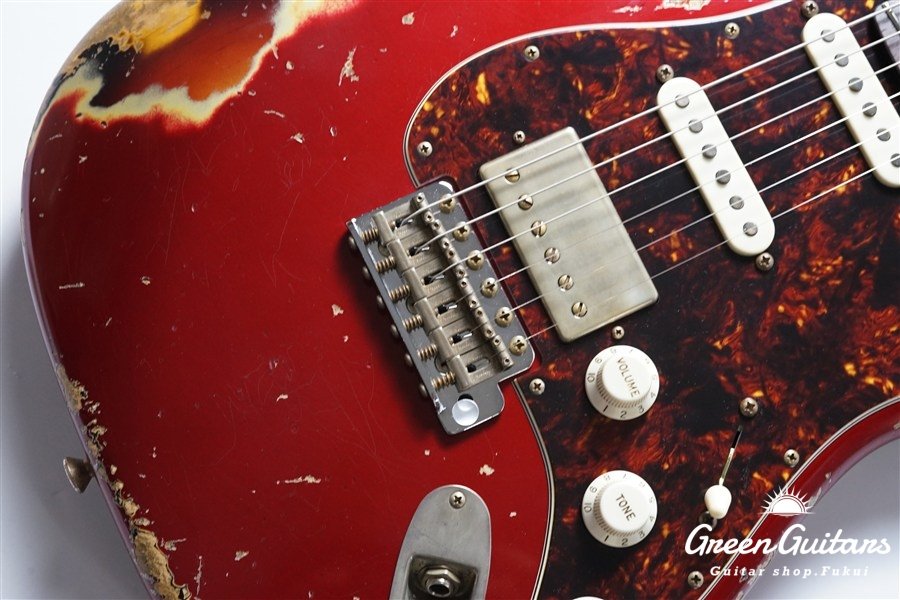 XSC-2 - Dark Candy Apple Red over 3 Tone Sunburst / Heavy Aged / Alder