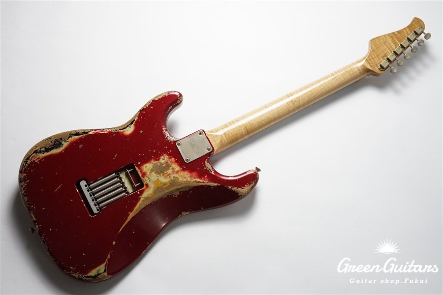 XSC-2 - Dark Candy Apple Red over 3 Tone Sunburst / Heavy Aged / Alder