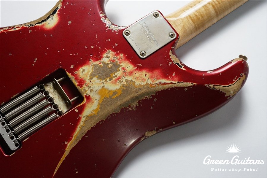 XSC-2 - Dark Candy Apple Red over 3 Tone Sunburst / Heavy Aged / Alder