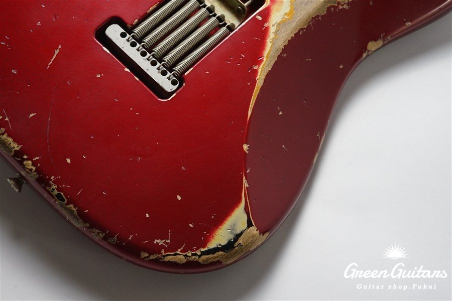 XSC-2 - Dark Candy Apple Red over 3 Tone Sunburst / Heavy Aged / Alder