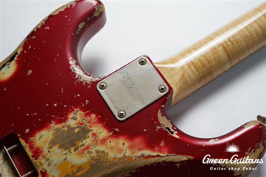 XSC-2 - Dark Candy Apple Red over 3 Tone Sunburst / Heavy Aged / Alder