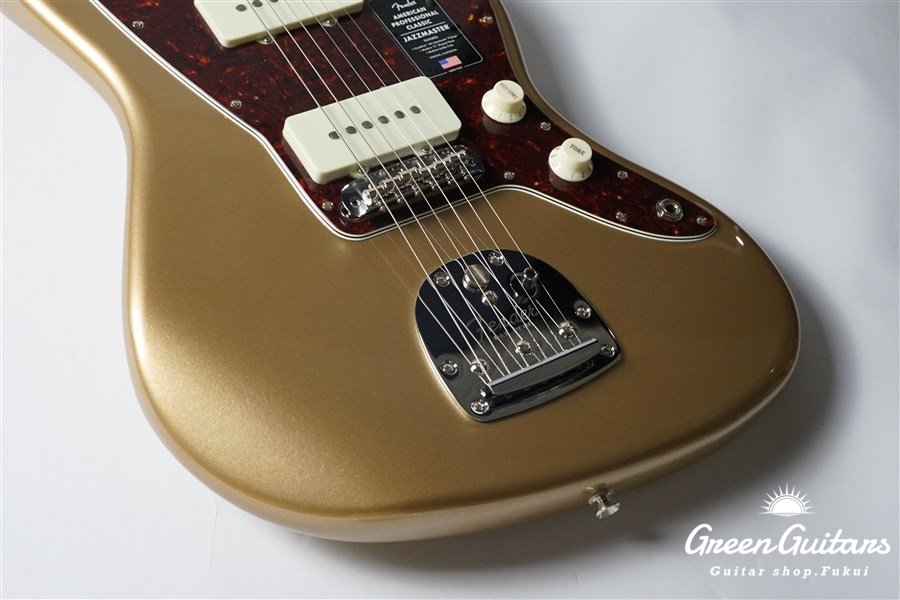 American Professional Classic Jazzmaster - Faded Firemist Gold