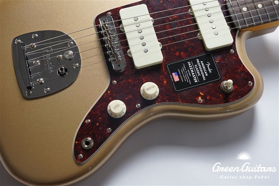 American Professional Classic Jazzmaster - Faded Firemist Gold