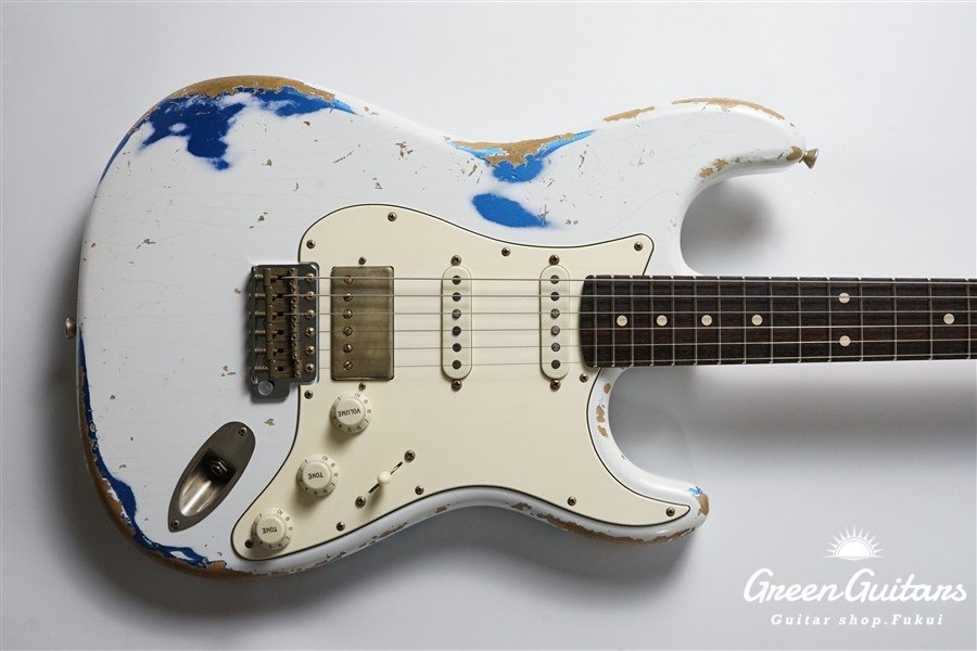 XSC-2 - Olympic White over Lake Placid Blue / Heavy Aged / Alder