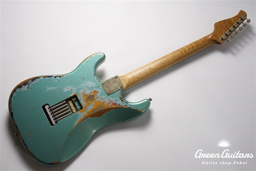 XSC-2 - Faded Firemist Silver over 3 Tone Burst / Heavy Aged / Alder