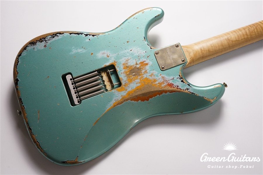 XSC-2 - Faded Firemist Silver over 3 Tone Burst / Heavy Aged / Alder