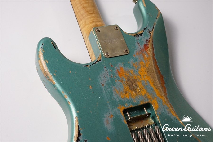 XSC-2 - Faded Firemist Silver over 3 Tone Burst / Heavy Aged / Alder