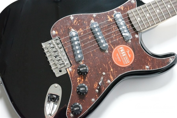 FSR Affinity Series Stratocaster - Black with Tortoiseshell Pickguard