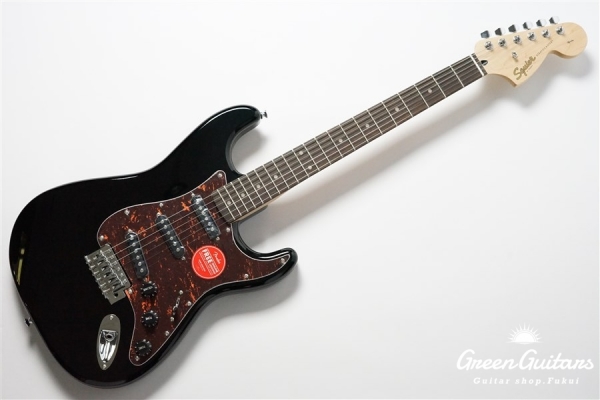 FSR Affinity Series Stratocaster - Black with Tortoiseshell Pickguard