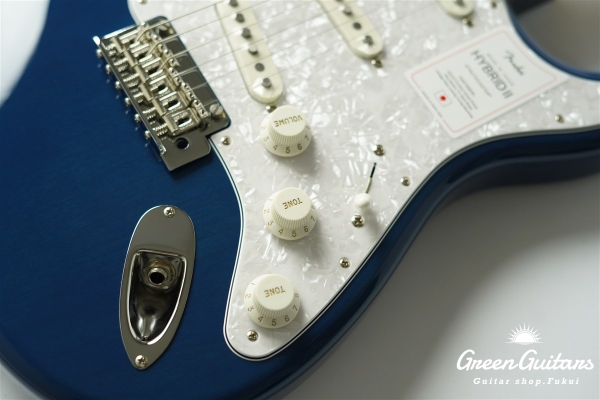 2021 Collection Made in Japan Hybrid II Stratocaster - Indigo Trans