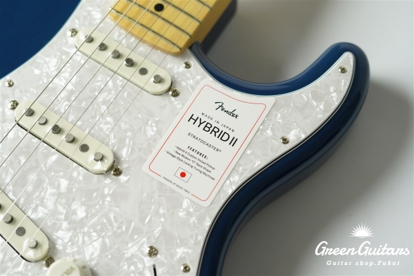 2021 Collection Made in Japan Hybrid II Stratocaster - Indigo Trans