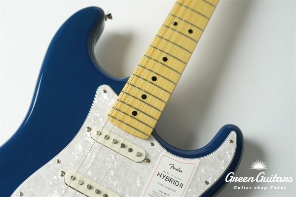 2021 Collection Made in Japan Hybrid II Stratocaster - Indigo Trans