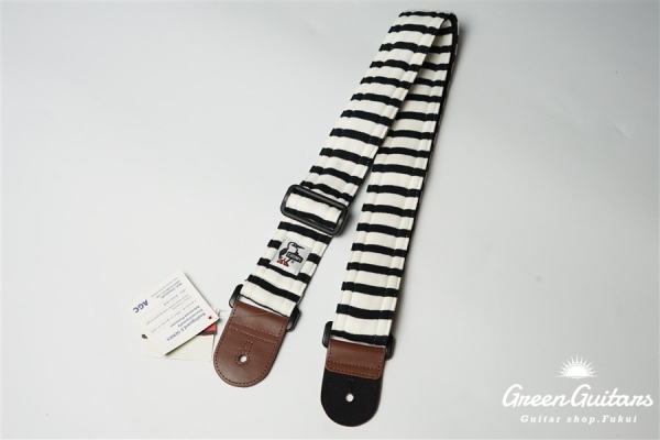 Guitar Strap Sweat Nylon - Black Border / BK